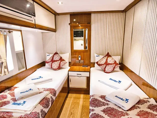 MASKE II gulet for rent in Turkey for 12 people | Beautiful design, 2 Master cabins, Great crew