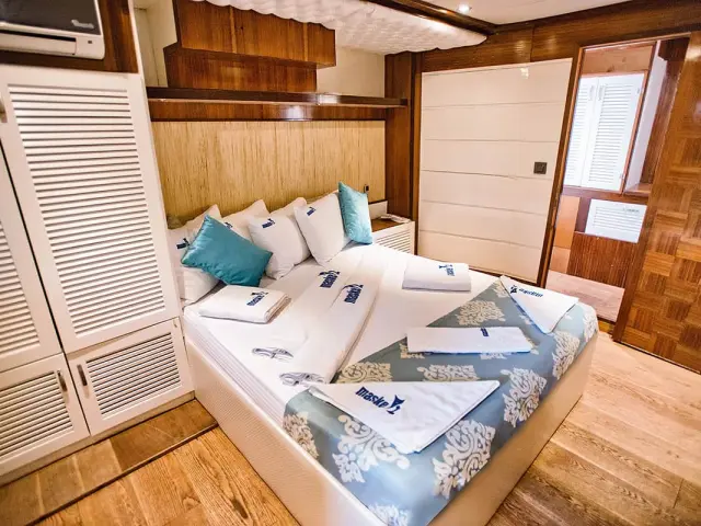 MASKE II gulet for rent in Turkey for 12 people | Beautiful design, 2 Master cabins, Great crew