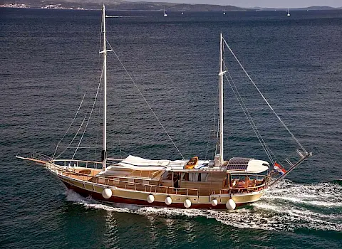 3-cabin gulet SEDNA is ideal for small group of travelers to sail in Croatia