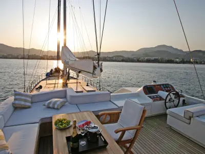 Weekly yacht tour in Turkey visiting Gocek, Tomb Bay, Ekincik, Bozukkale, Bozburun